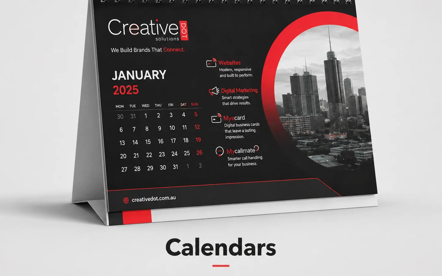 Custom branded desk calendars